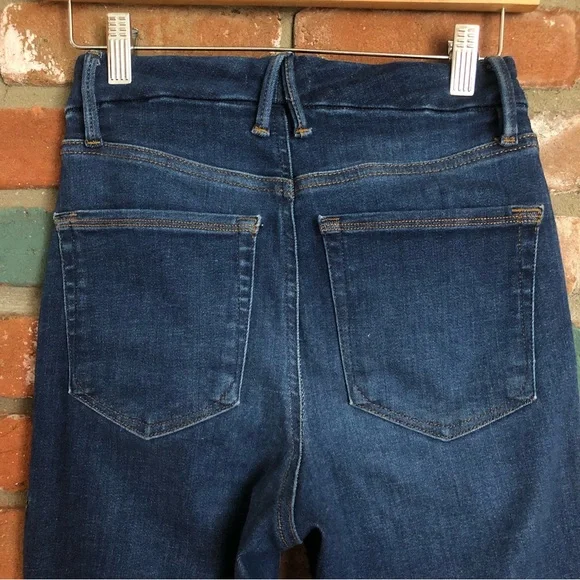 Good American Always Fit Good Classic Blue Jeans 00-4 - Picture 6 of 9